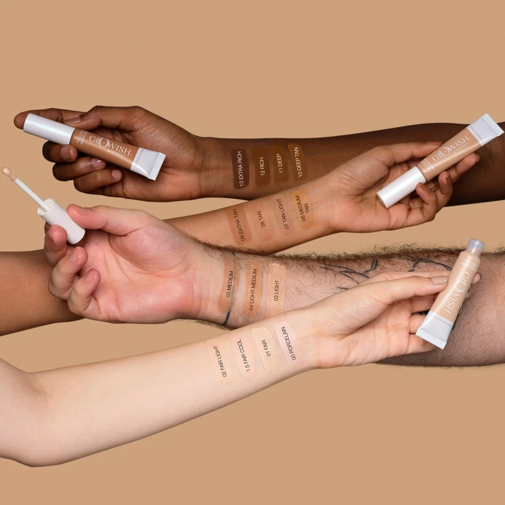 New Glowish Huda Beauty Bright Light Sheer Vegan Concealer 06 Medium Tan
